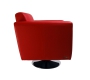 Sill&oacute;n Boston de color rojo Burdeos- giratorio