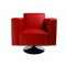 Sill&oacute;n Boston de color rojo Burdeos- giratorio