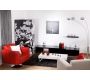 Sill&oacute;n Boston de color rojo Burdeos- giratorio