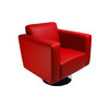 Sill&oacute;n Boston de color rojo Burdeos- giratorio