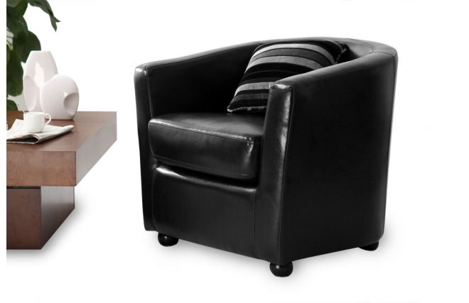 Sill&oacute;n Cabriolet negro chocolate New Pretty