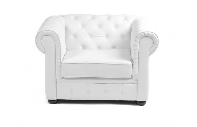 Sill&oacute;n CHESTERFIELD color blanco