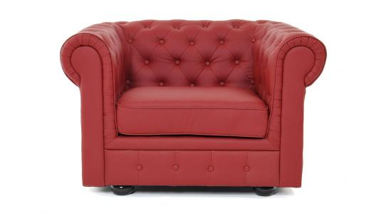 Sill&oacute;n Chesterfield color grosella image 1