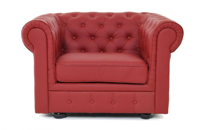 Sill&oacute;n Chesterfield color grosella