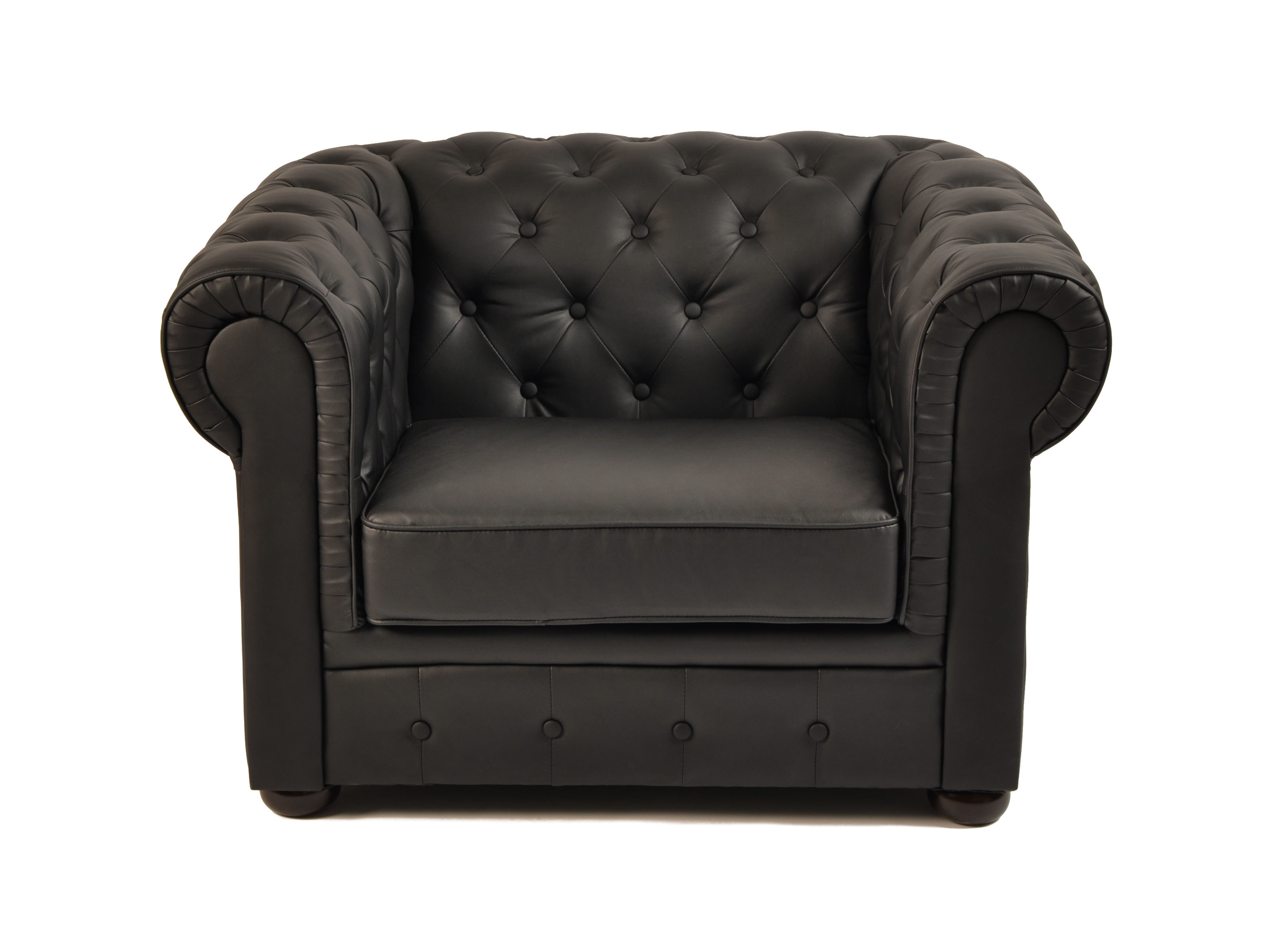 Sill&oacute;n Chesterfield color negro
