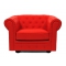 Sill&oacute;n Chesterfield color rojo