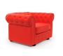 Sill&oacute;n Chesterfield color rojo