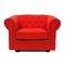 Sill&oacute;n Chesterfield color rojo