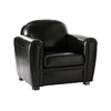 Sill&oacute;n CLUB color negro de cuero de b&uacute;falo image pub1