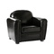 Sill&oacute;n CLUB color negro de cuero de b&uacute;falo