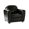 Sill&oacute;n CLUB color negro de cuero de b&uacute;falo image pub1