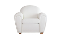 Sill&oacute;n Club de cuero blanco NEW CLUB