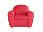 Sill&oacute;n Club de cuero rojo NEW CLUB 