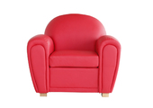 Sill&oacute;n Club de cuero rojo NEW CLUB 