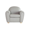 Sill&oacute;n Club de cuero topo NEW CLUB 
