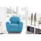Sill&oacute;n Club de cuero turquesa NEW CLUB 