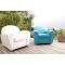 Sill&oacute;n Club de cuero turquesa NEW CLUB 