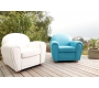 Sill&oacute;n Club de cuero turquesa NEW CLUB 