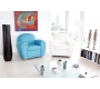 Sill&oacute;n Club de cuero turquesa NEW CLUB 