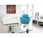 Sill&oacute;n Club de cuero turquesa NEW CLUB 