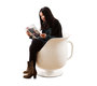 Sill&oacute;n de dise&ntilde;o blanco CUP