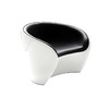Sillon de dise&ntilde;o blanco y negro JAROD