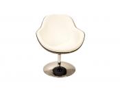 Sill&oacute;n de dise&ntilde;o blanco y negro Solly