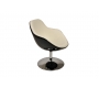 Sill&oacute;n de dise&ntilde;o blanco y negro Solly