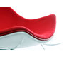 Sill&oacute;n de dise&ntilde;o blanco y rojo HELIO