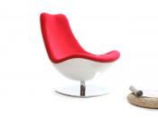 Sill&oacute;n de dise&ntilde;o blanco y rojo TALY