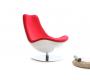 Sill&oacute;n de dise&ntilde;o blanco y rojo TALY