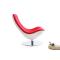 Sill&oacute;n de dise&ntilde;o blanco y rojo TALY