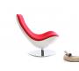 Sill&oacute;n de dise&ntilde;o blanco y rojo TALY