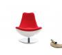Sill&oacute;n de dise&ntilde;o blanco y rojo TALY