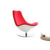 Sill&oacute;n de dise&ntilde;o blanco y rojo TALY