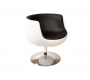 Sill&oacute;n de dise&ntilde;o BRADY blanco y negro 