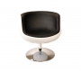 Sill&oacute;n de dise&ntilde;o BRADY blanco y negro 
