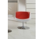 Sill&oacute;n de dise&ntilde;o BRADY blanco y rojo
