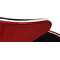 Sill&oacute;n de dise&ntilde;o FLAME rojo, negro y blanco 