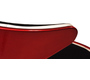 Sill&oacute;n de dise&ntilde;o FLAME rojo, negro y blanco 