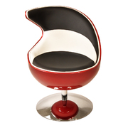 Sill&oacute;n de dise&ntilde;o FLAME rojo, negro y blanco  image pub1