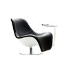 Sill&oacute;n de dise&ntilde;o negro giratorio KILYE
