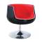 Sillon de dise&ntilde;o negro y rojo Brady