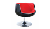 Sillon de dise&ntilde;o negro y rojo Brady