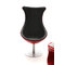 Sillon de dise&ntilde;o rojo y negro RAYNI