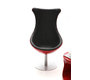 Sillon de dise&ntilde;o rojo y negro RAYNI
