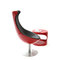Sillon de dise&ntilde;o rojo y negro RAYNI