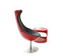 Sillon de dise&ntilde;o rojo y negro RAYNI