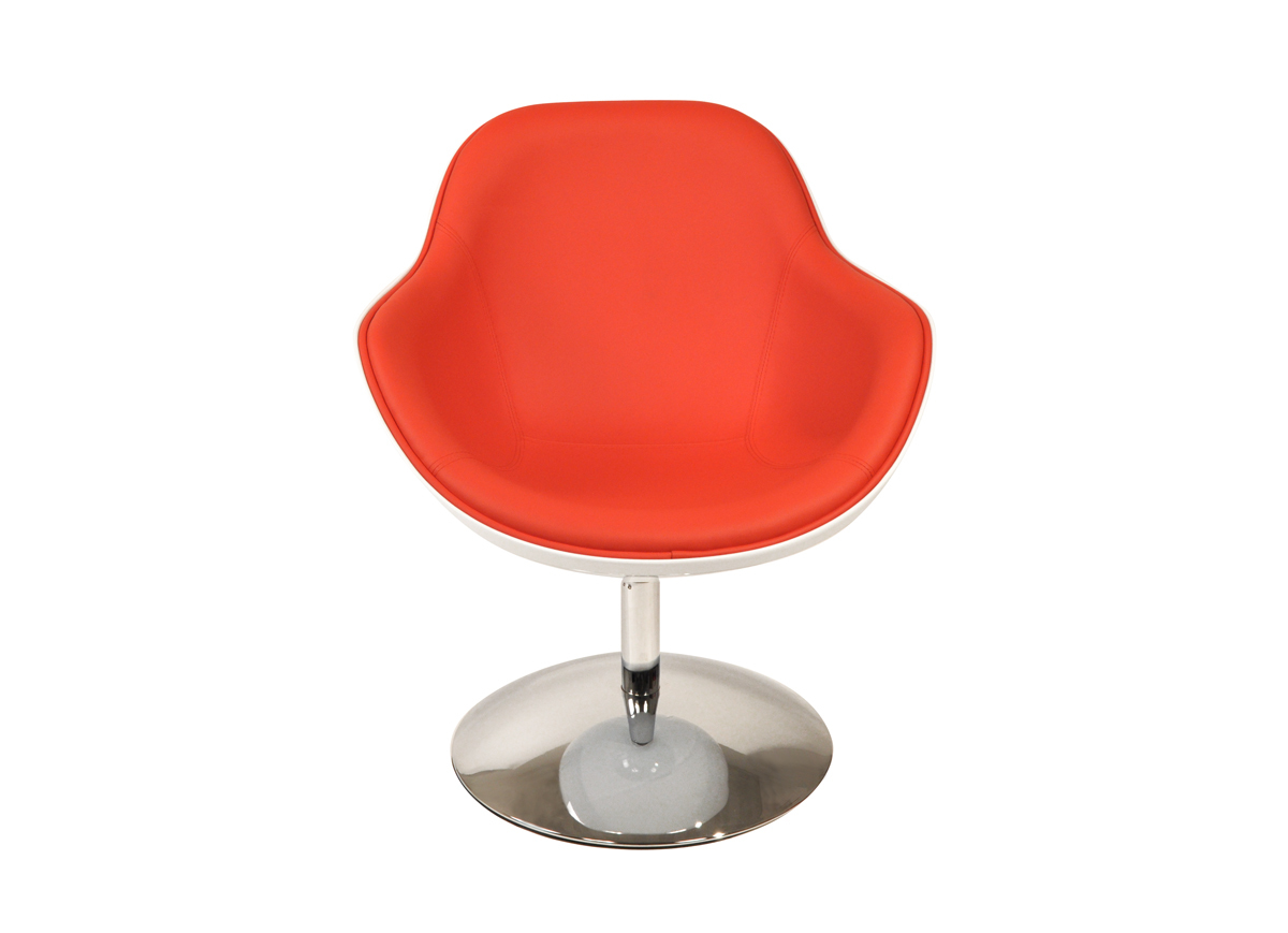 Sill&oacute;n de dise&ntilde;o SOLLY blanco y rojo  image 1