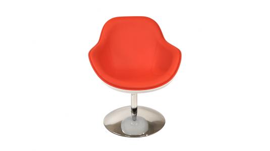 Sill&oacute;n de dise&ntilde;o SOLLY blanco y rojo  image 1